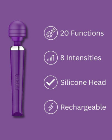 a purple object with instructions on how to use it